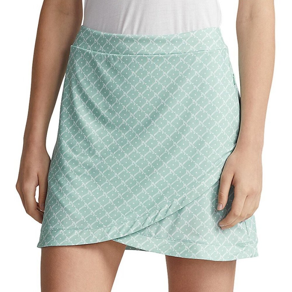 NWT RLX Ralph Lauren Women Golf 17" Golf & Tennis Air Flow Printed Stretch Skort